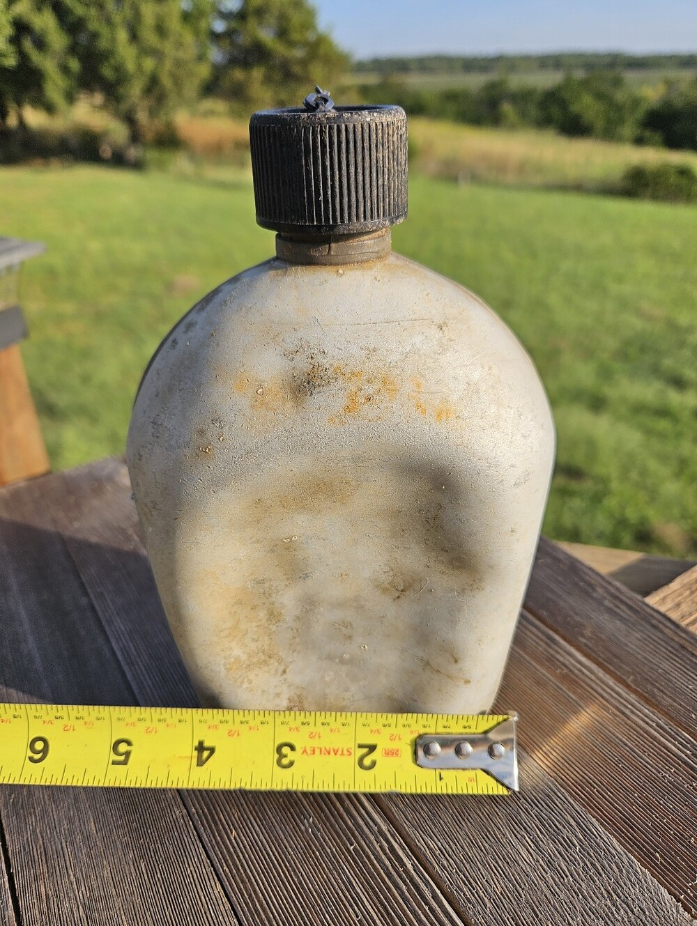 Vintage 1954 US Army Military Aluminum Canteen Korean War Era Plastic Cap GI - Picture 7 of 10